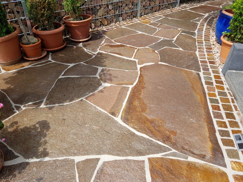 Outdoor Tiled Walkway
